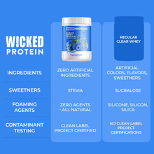 Load image into Gallery viewer, WICKED Blue Raspberry Clear Whey Isolate Protein Powder (PRE ORDER)
