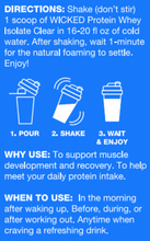 Load image into Gallery viewer, WICKED Blue Raspberry Clear Whey Isolate Protein Powder
