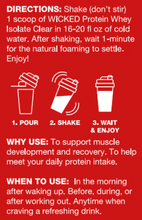 Load image into Gallery viewer, WICKED Cherry Limeade Clear Whey Isolate Protein Powder
