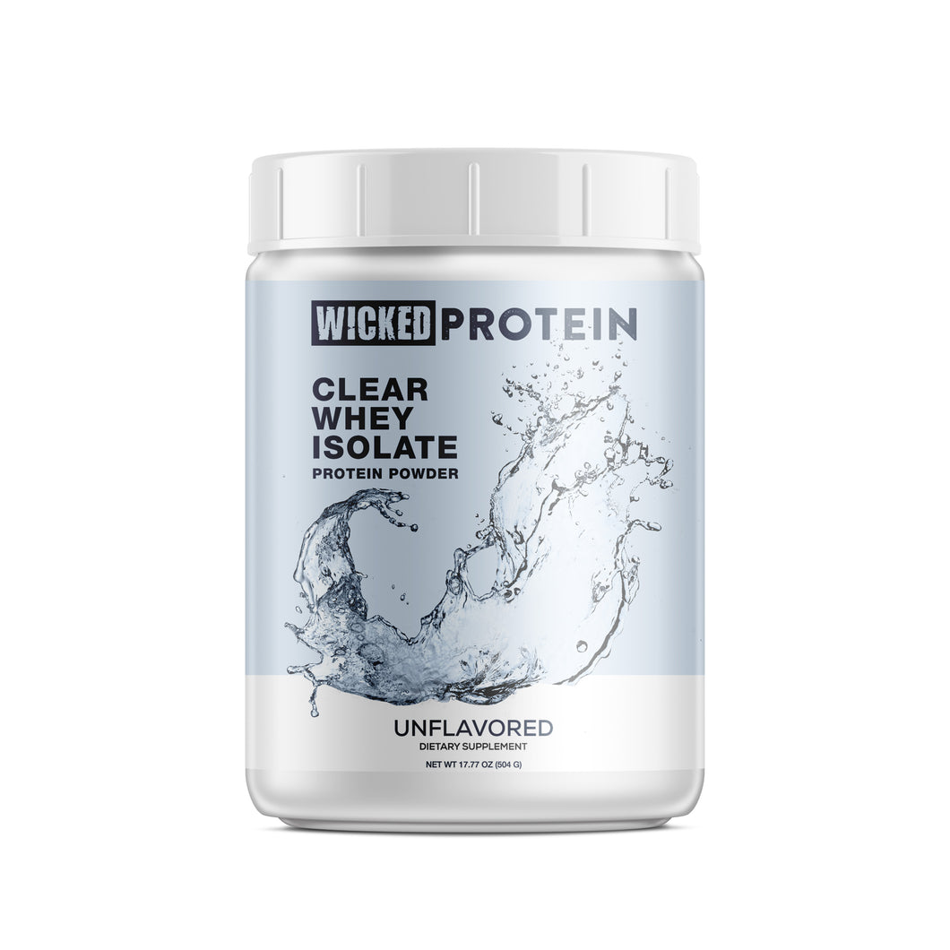 WICKED Unflavored Clear Whey Isolate Protein Powder (Pre Order)