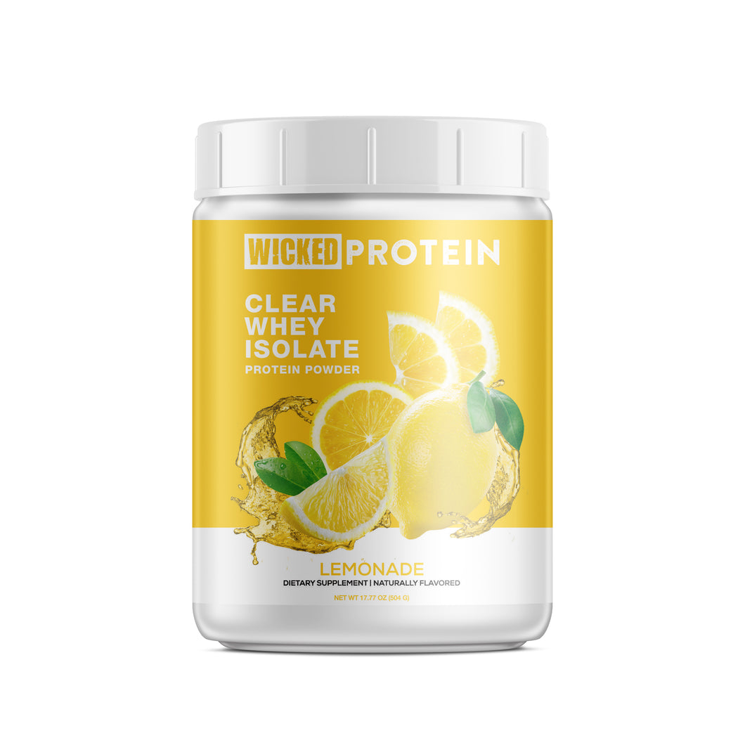 WICKED Lemonade Clear Whey Isolate Protein Powder (PRE ORDER)