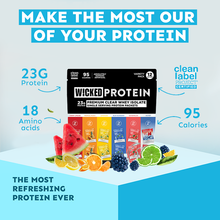 Load image into Gallery viewer, WICKED Protein 6 Flavor Variety 12 Pack (ON AMAZON)
