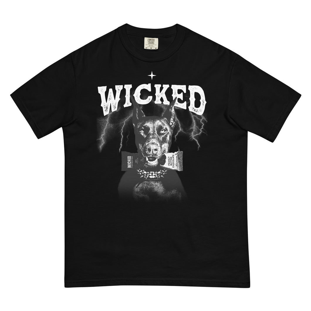 WICKED Dog Eating Protein Bar T-Shirt