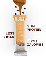 Load image into Gallery viewer, WICKED Refrigerated Peanut Butter Chocolate Bars (8 Count)
