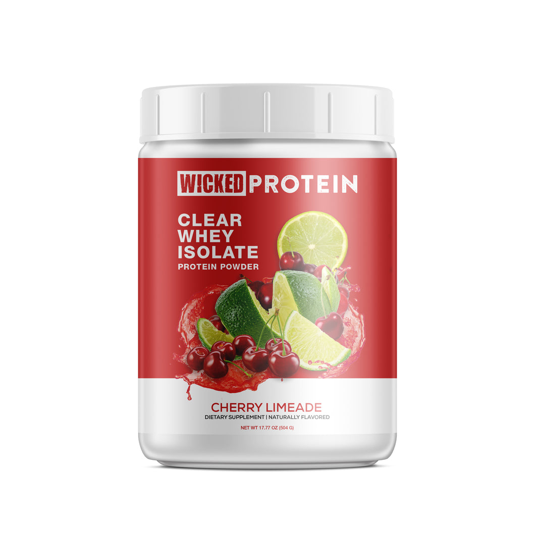 WICKED Cherry Limeade Clear Whey Isolate Protein Powder (PRE ORDER)