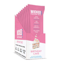 Load image into Gallery viewer, WICKED Refrigerated Birthday Cake Protein Bars (8 Bars/Box) - WICKED Protein Bars
