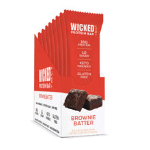 Load image into Gallery viewer, WICKED Refrigerated Brownie Batter Protein Bars (8 Bars/Box) - WICKED Protein Bars
