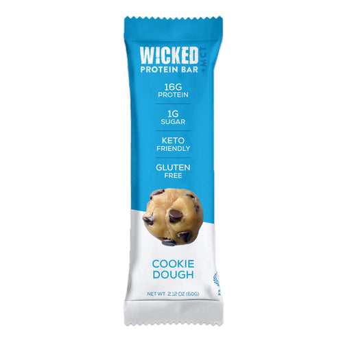 WICKED Refrigerated Cookie Dough Protein Bars (8 Bars/Box) - WICKED Protein Bars