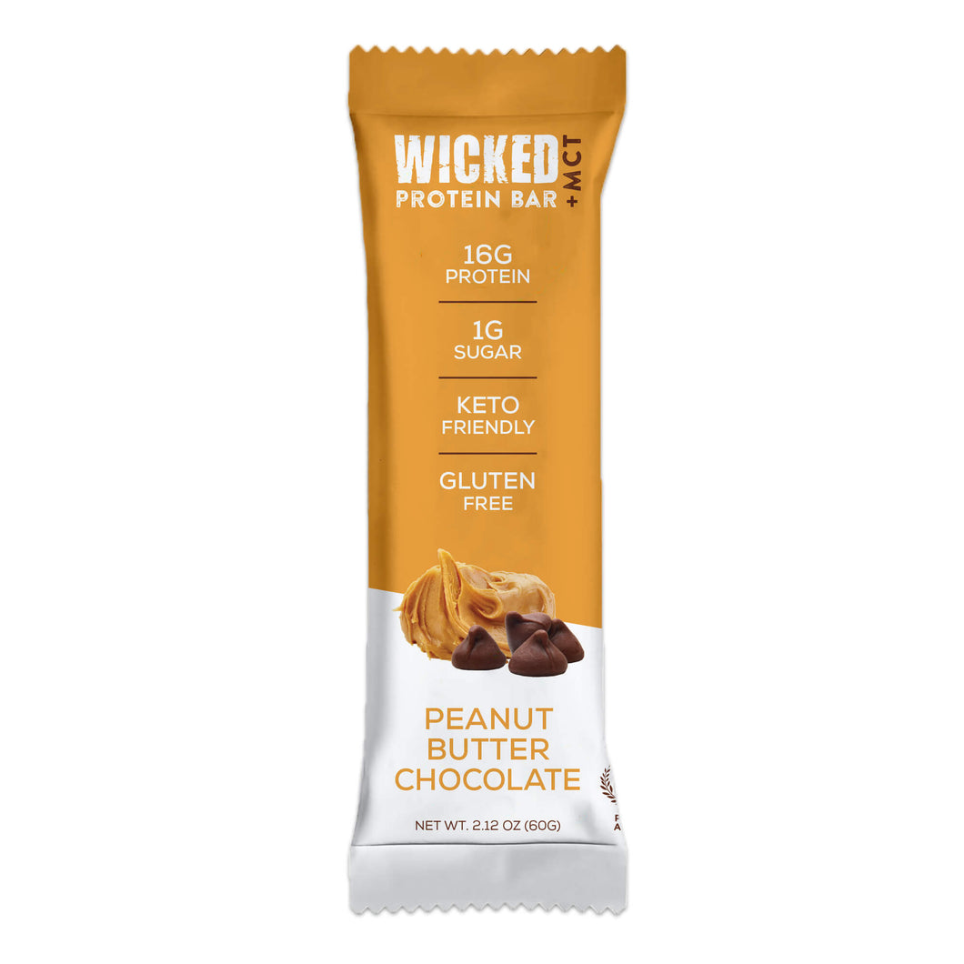 WICKED Refrigerated Peanut Butter Chocolate Bars (8 Count)